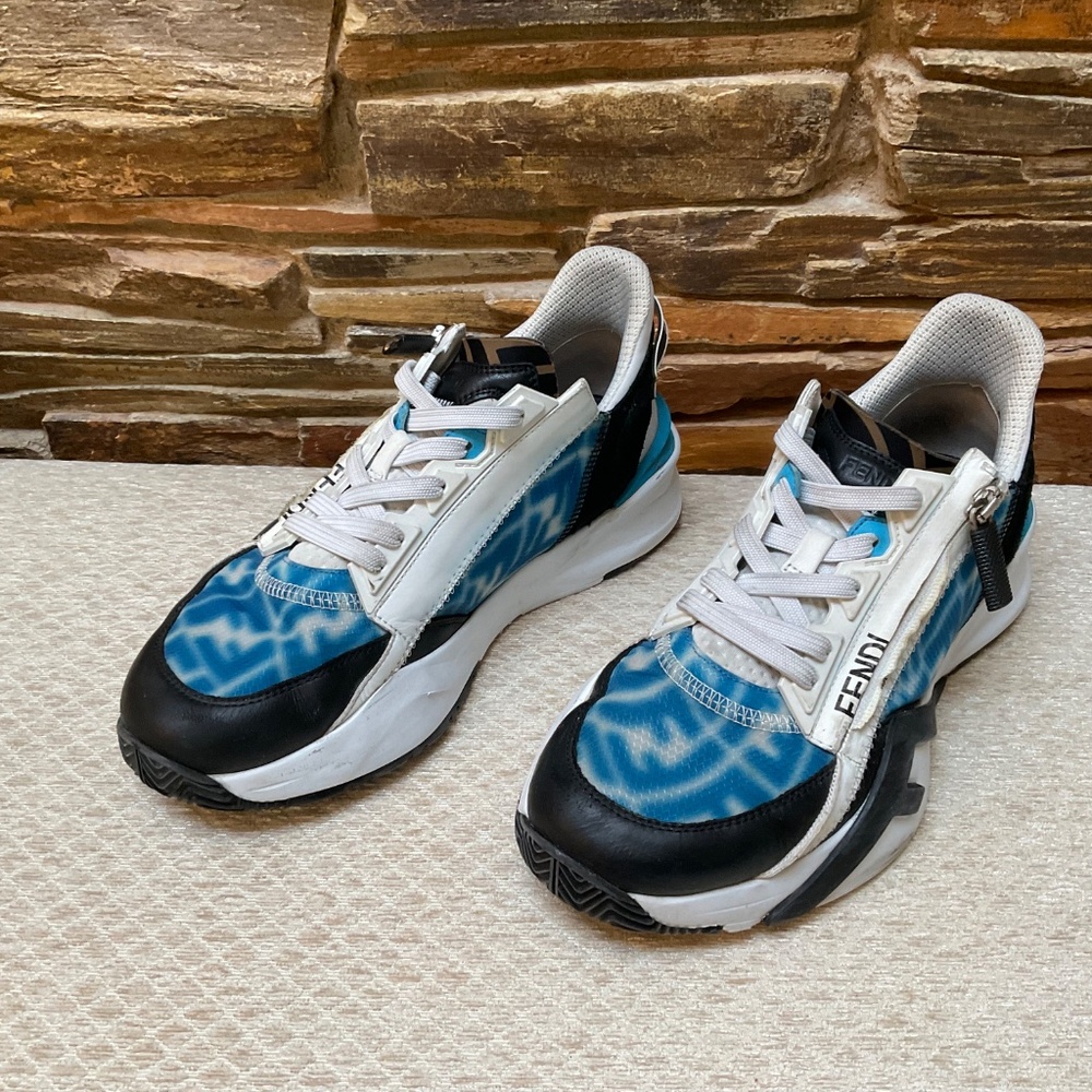 Fendi Flow Blue/White Sneakers (8.0) - Picture 2 of 8